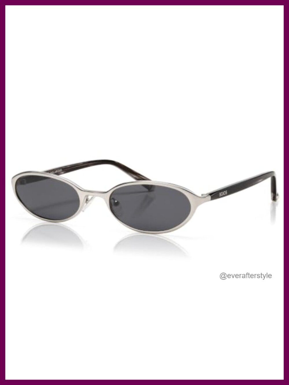 Oval Metal Frame Acetate Polarized Sunglasses Pearl Temple UV400